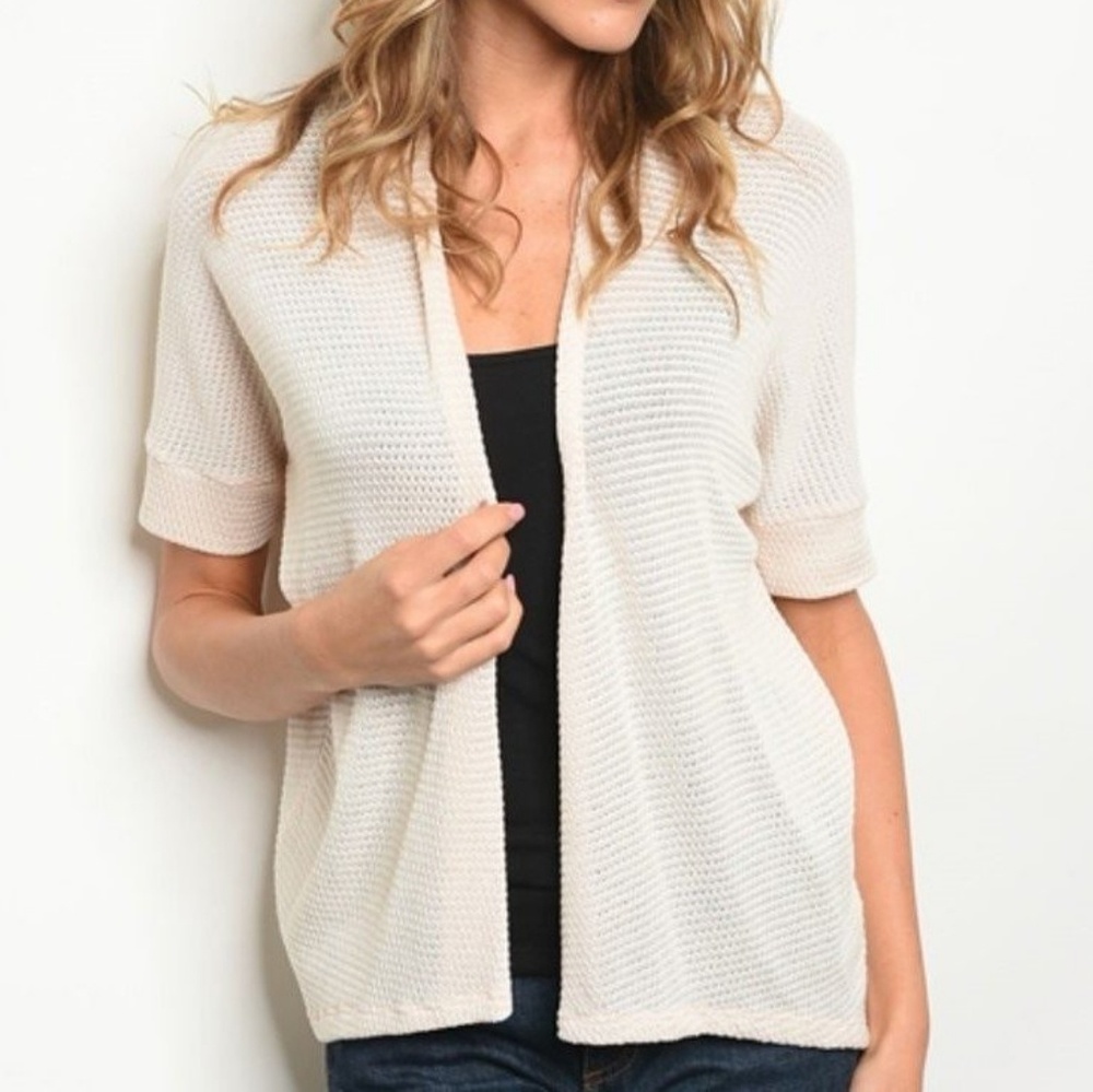 Cream Knit Cardigan